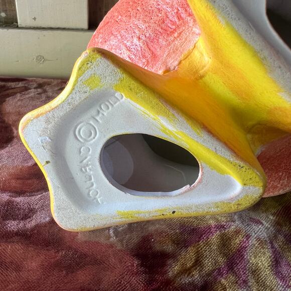 Vintage Holland Mold Company Quirky Tangerine Texture Duck Statue Figurine HOMCO - Picture 10 of 10